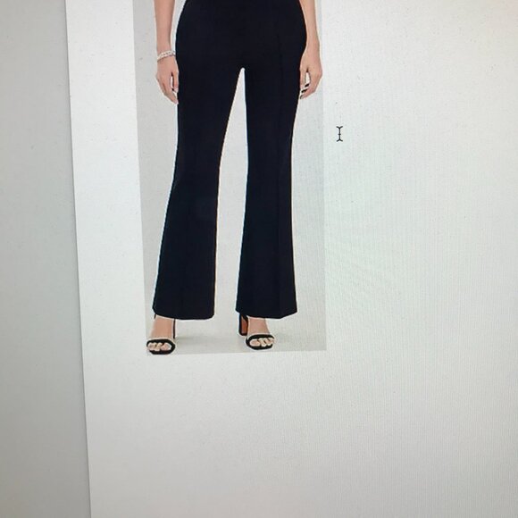 Ann Taylor Loft jet black cuffed trousers, size 4 - Picture 2 of 5